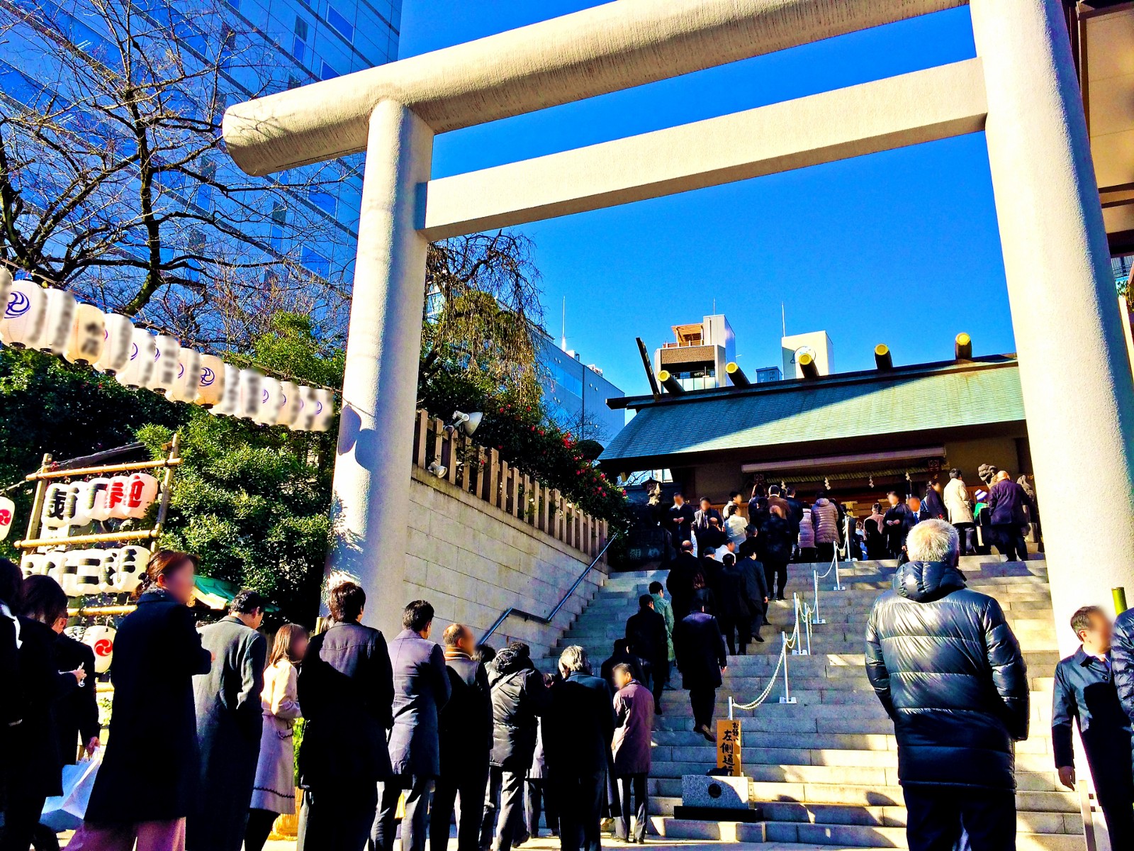 People visit temples and shrines for Hatsumode